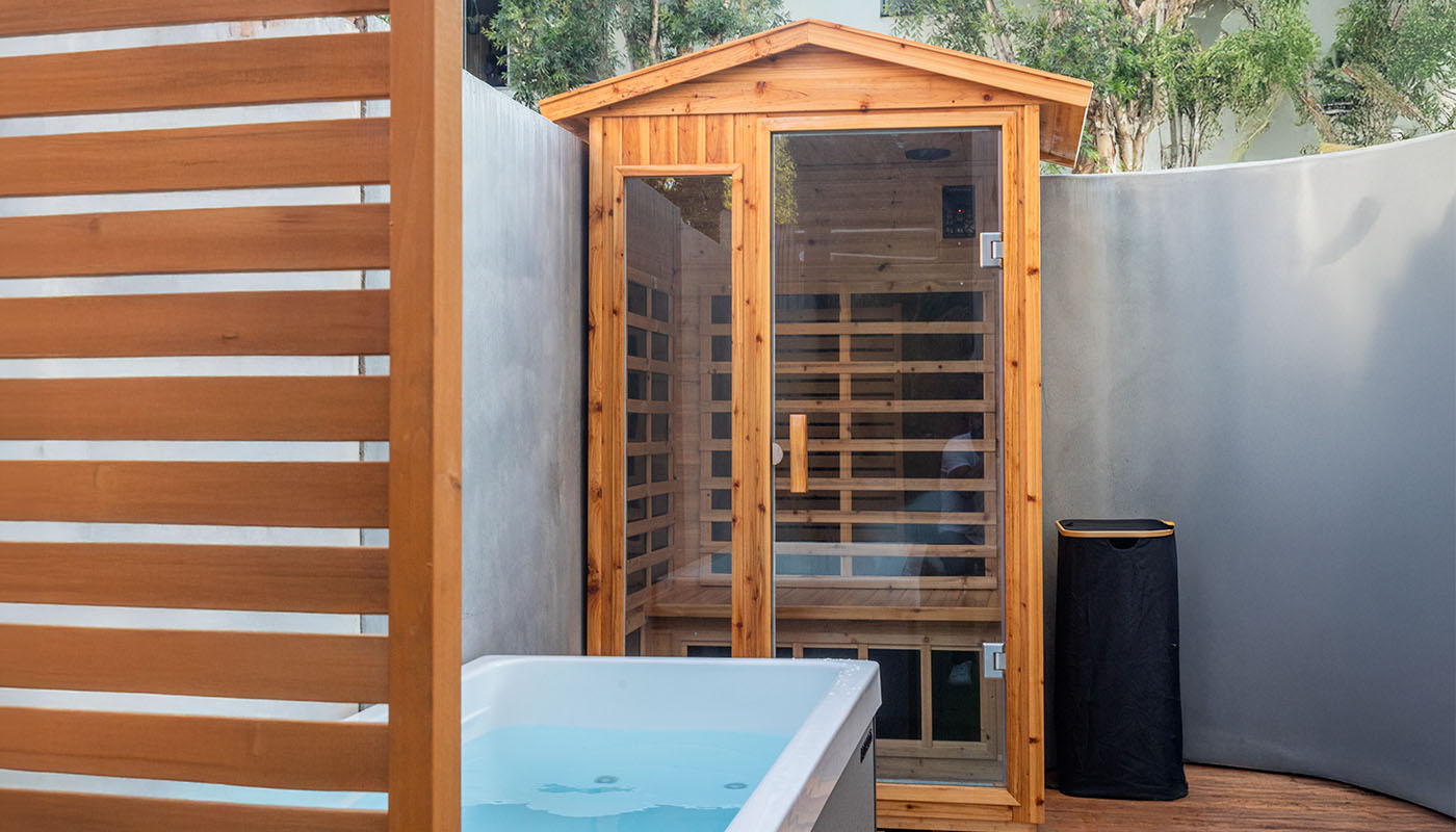 Cold plunge and sauna